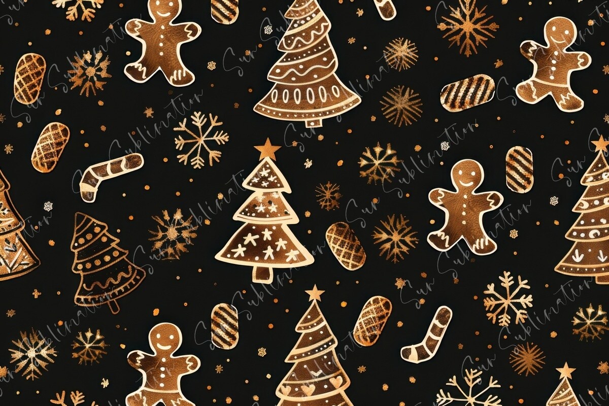 Festive Christmas Pattern Graphic by Sun Sublimation · Creative Fabrica