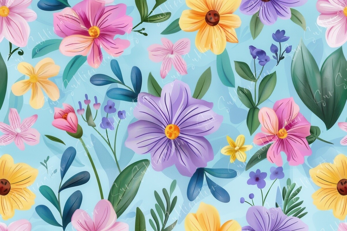 Floral Bliss Graphic by Sun Sublimation · Creative Fabrica