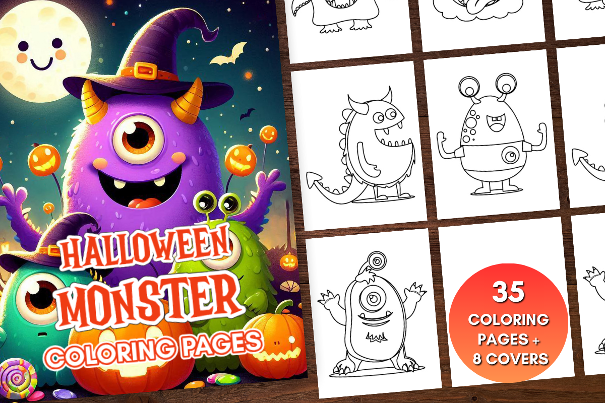 Halloween Monster Coloring Pages