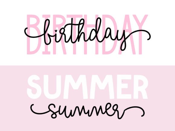 More Good Vibes Duo Font font preview - 2