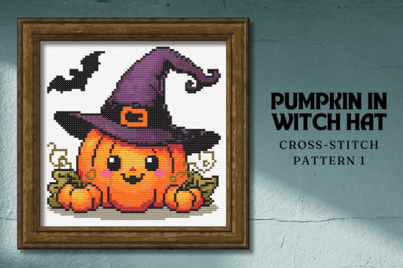 Pumpkin with a Witch Hat PPattern