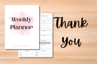 Ready to Print Weekly Planner Template Graphic by The Grateful Studio ...