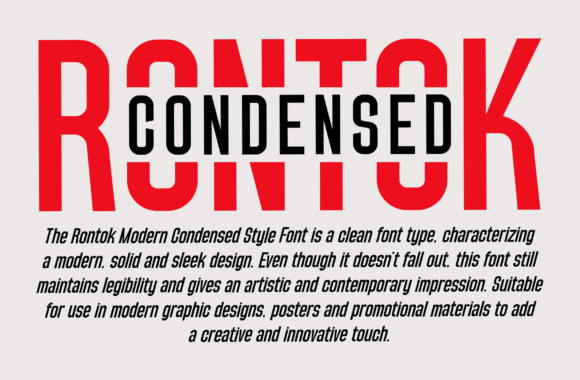 Rontok Font font preview - 1