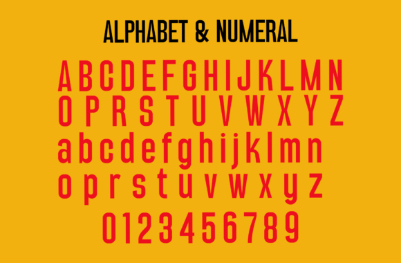 Rontok Font font preview - 4