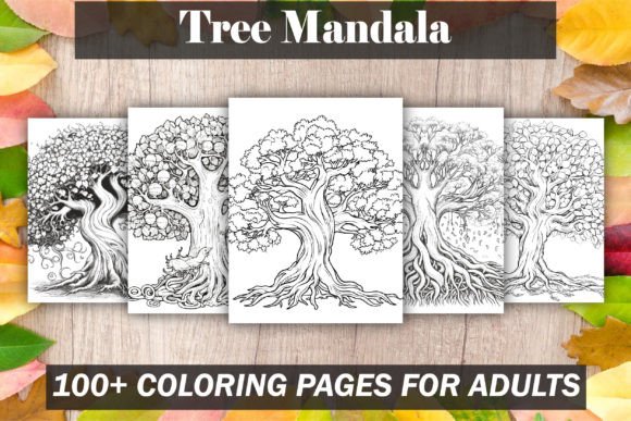 Tree Mandala Coloring Pages - KDP