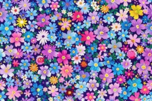 Vibrant Floral Pattern Graphic by Sun Sublimation · Creative Fabrica