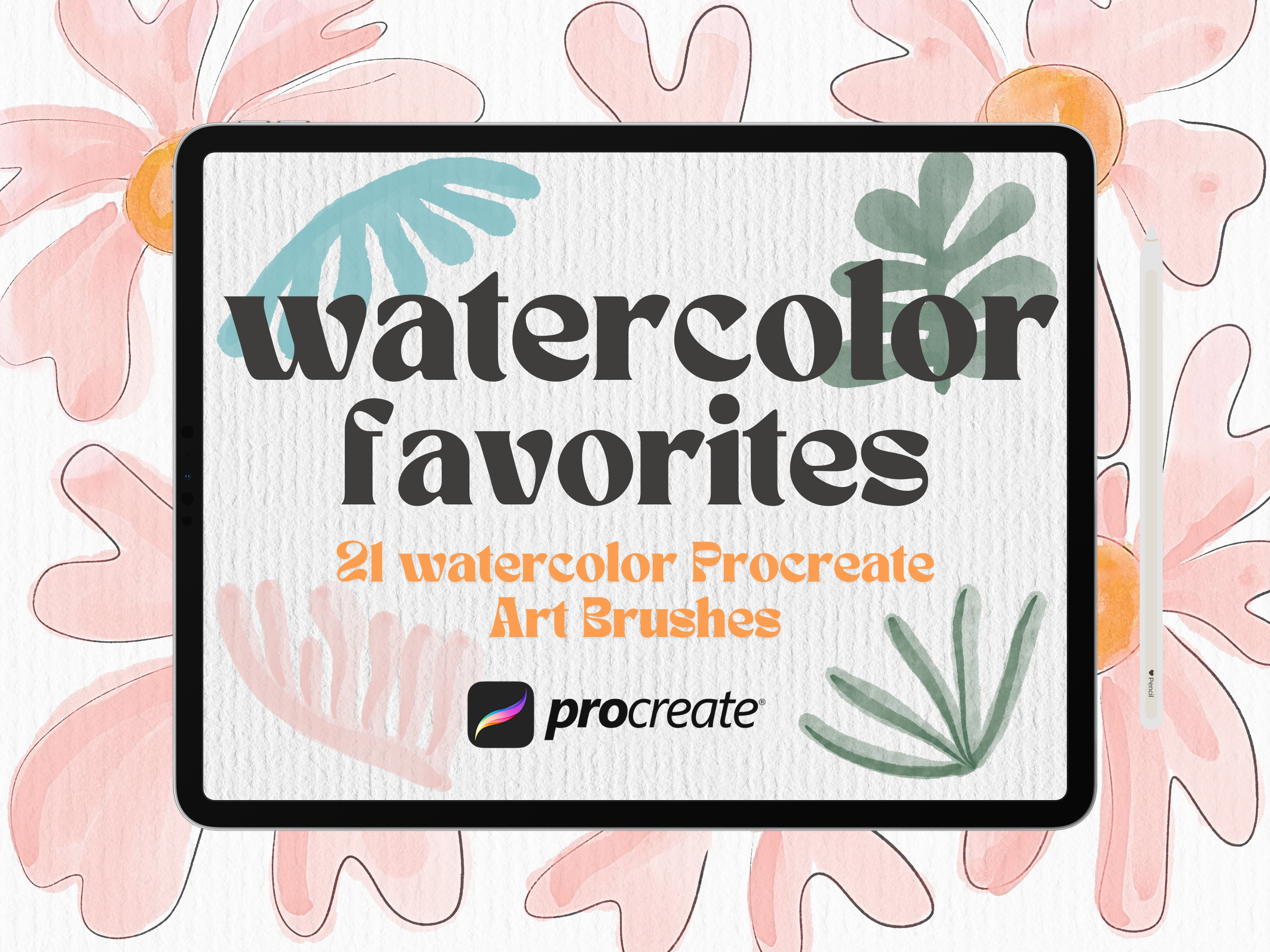 Watercolor Favorites Procreate Brushes - photo 1