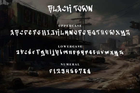 Black Town Font - Preview 5