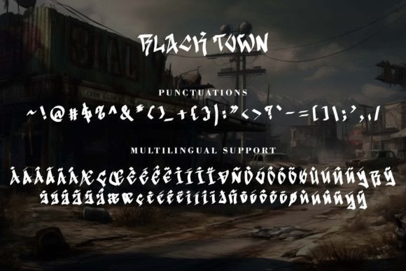 Black Town Font - Preview 6