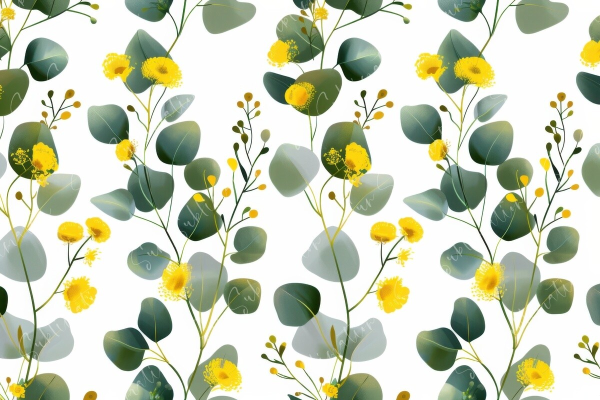 Botanical Pattern Graphic by Sun Sublimation · Creative Fabrica