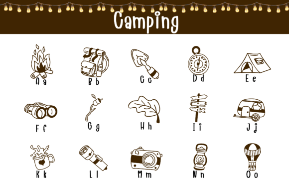 Camping Font - Preview 1