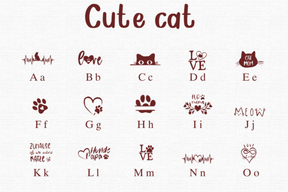 Cute Cat Font - Preview 1