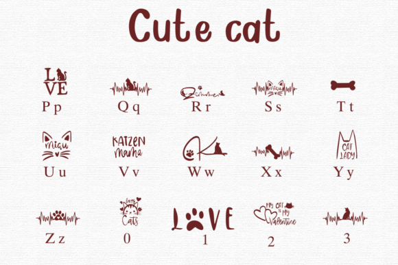 Cute Cat Font - Preview 2