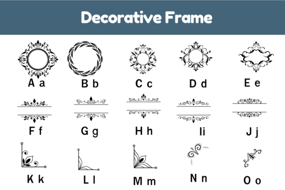 Decorative Frame Font - Preview 1