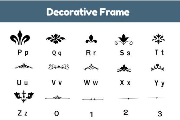 Decorative Frame Font - Preview 2