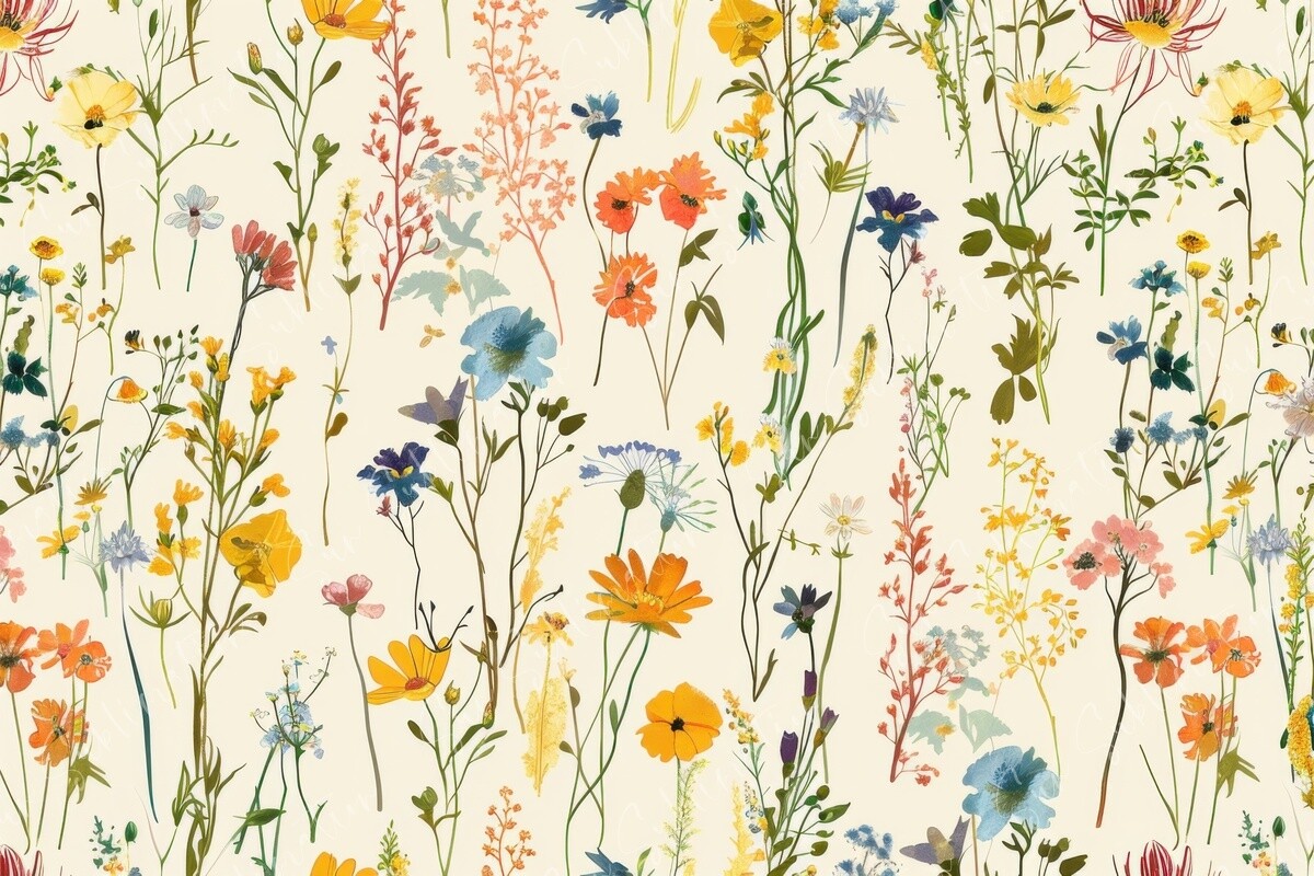 Floral Pattern Graphic by Sun Sublimation · Creative Fabrica