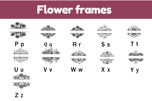 Flower Frames Font - Preview 2