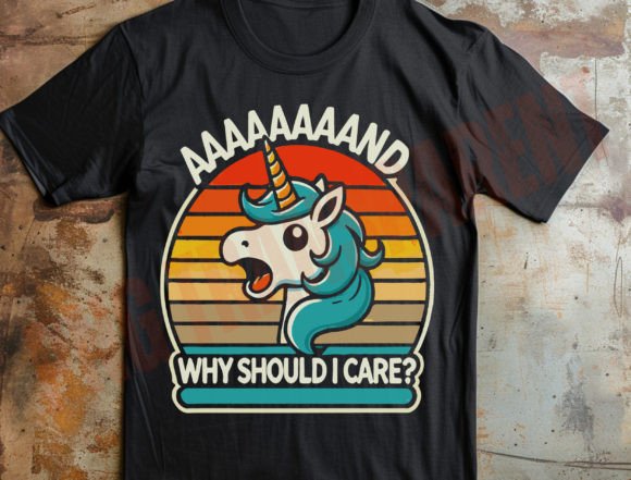 Preview of Funny Sarcastic Png, Funny Unicorn Png T-shirt, sticker, and sublimation design