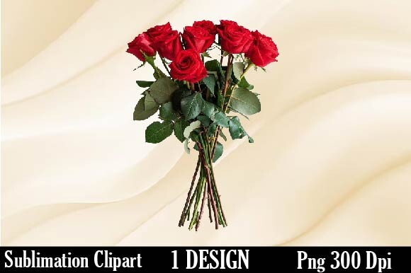 Red Rose Clipart Graphic by bundle queen · Creative Fabrica
