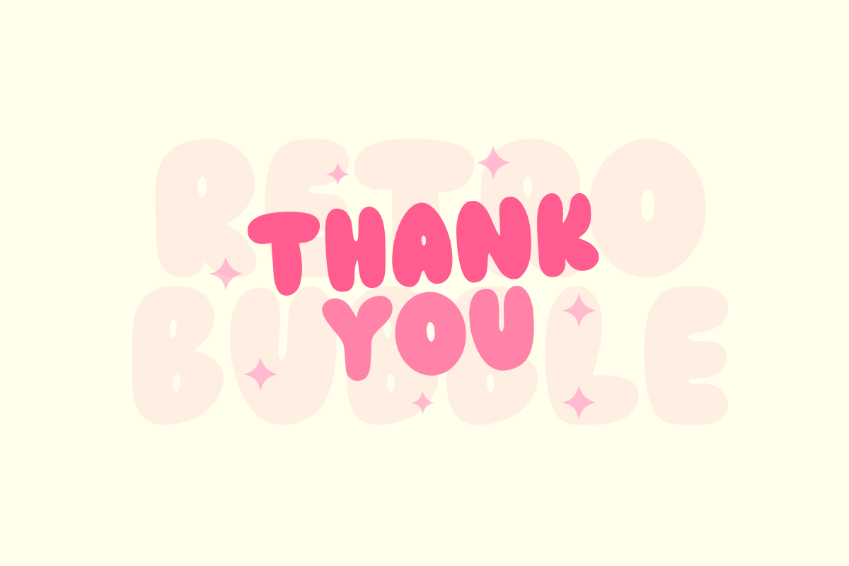 Retro Bubble Font - photo 8