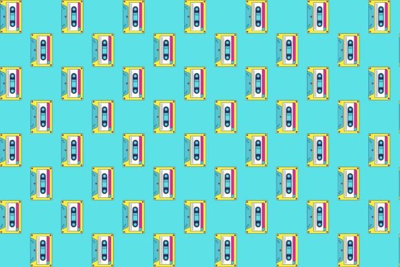Retro Cassette Pattern