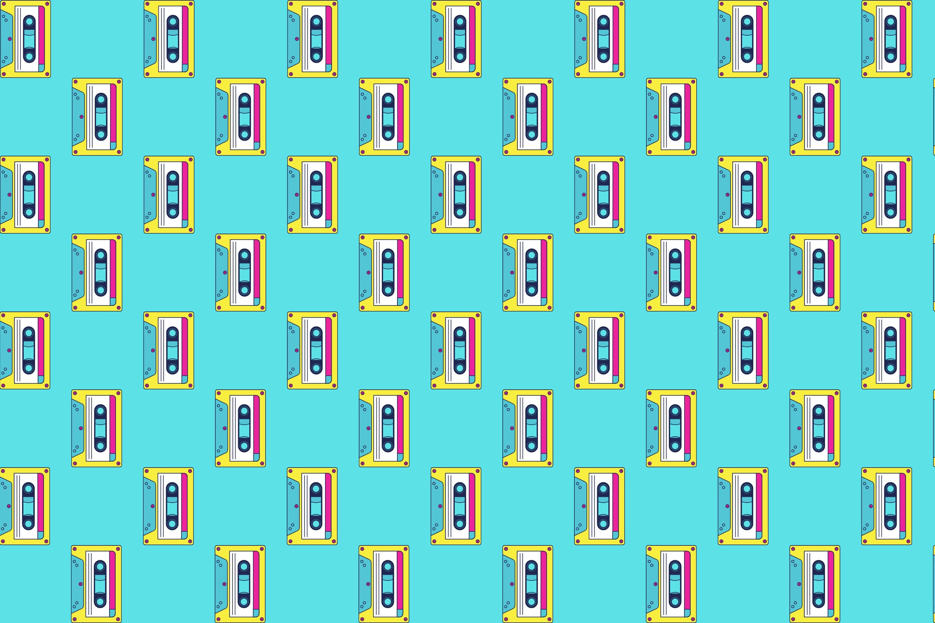 Retro Cassette Pattern