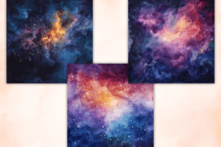 Vintage Celestial Digital Papers Graphic by altendi · Creative Fabrica