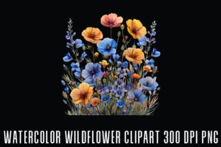 Wildflower Watercolor Clipart Graphic by MockupStory24 · Creative Fabrica