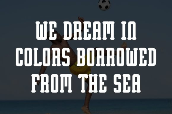 Beach Soccer Font - Preview 4