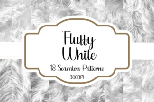 Fluffy White Fur Texture Patterns Graphic by printablesbyfranklyn ...