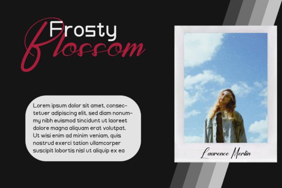 Frosty Blossom Font PNG with transparent background - Preview 1