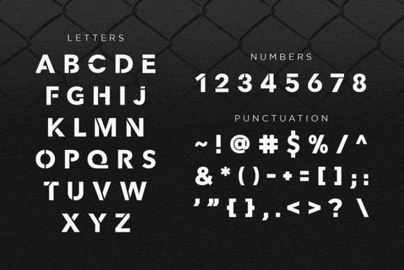Ironguard Font PNG with transparent background - Preview 1