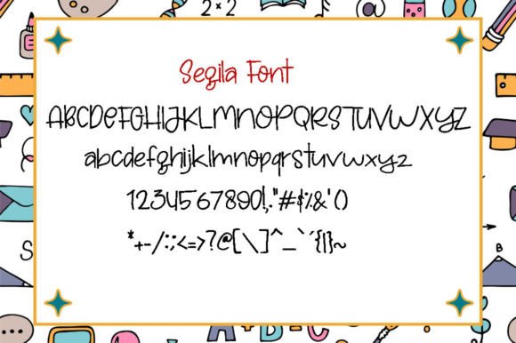 Segila Font PNG with transparent background - Preview 2