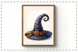 Witch Hat Watercolor Clipart Graphic by RevolutionCraft · Creative Fabrica