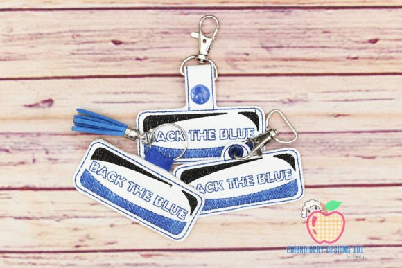 Back the Blue ITH KeyFob Snaptab