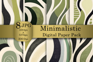 Boho Minimalistic Digital Paper Pack Graphic by Art.X · Creative Fabrica