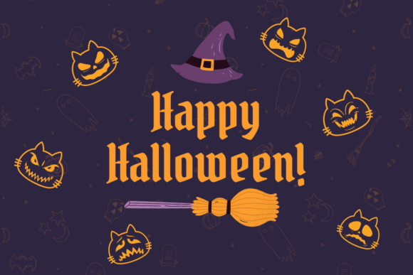 Cat Halloween Font - Preview 5