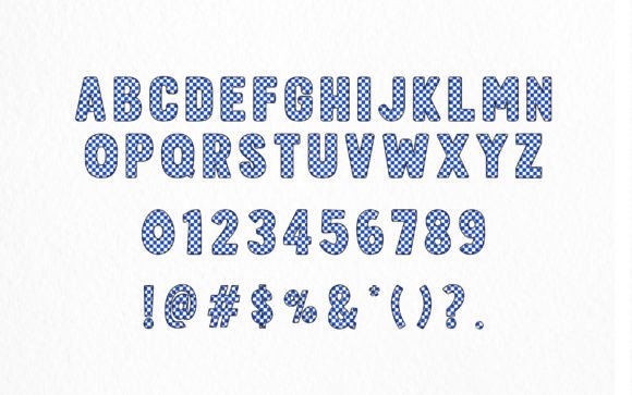 Checkered Army Font - Preview 2
