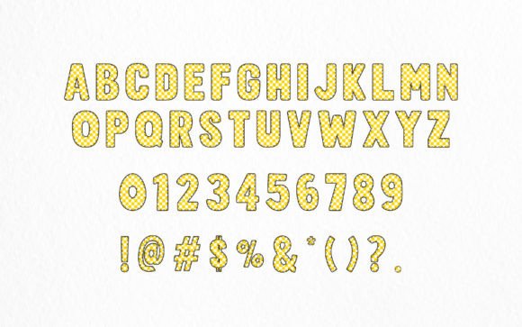 Checkered Army Font - Preview 3