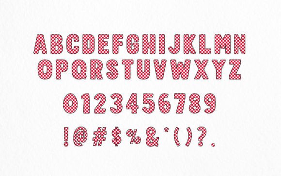 Checkered Army Font - Preview 4