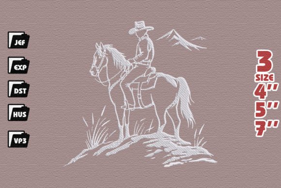 Cowboy on Horseback