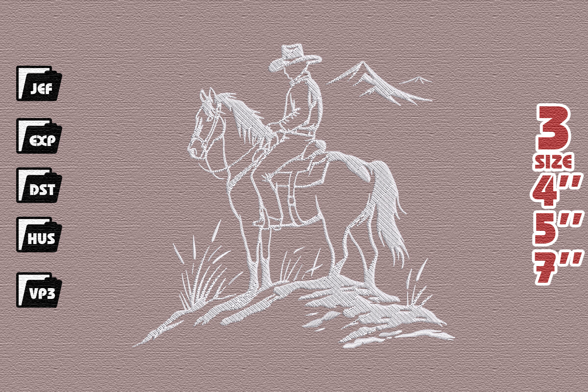 Cowboy on Horseback