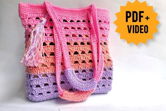 Crochet Market Bag Pattern PDF & Video