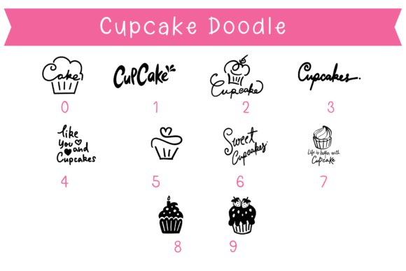 Cupcake Doodle Font - Preview 4