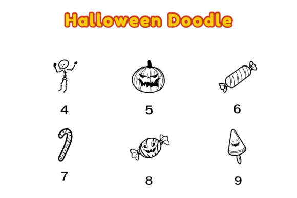 Halloween Doodle Font - Preview 3