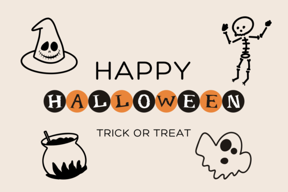 Halloween Doodle Font - Preview 6