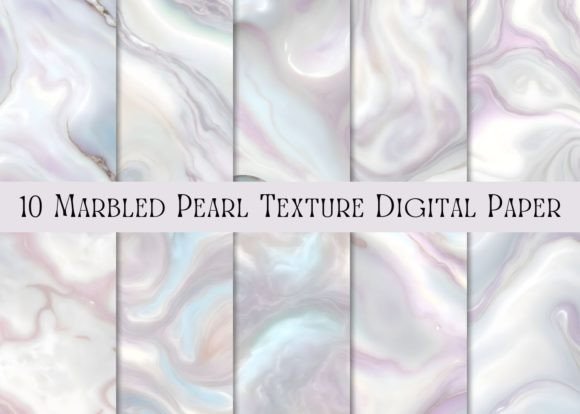 Marbled Pearl Texture Digital Paper