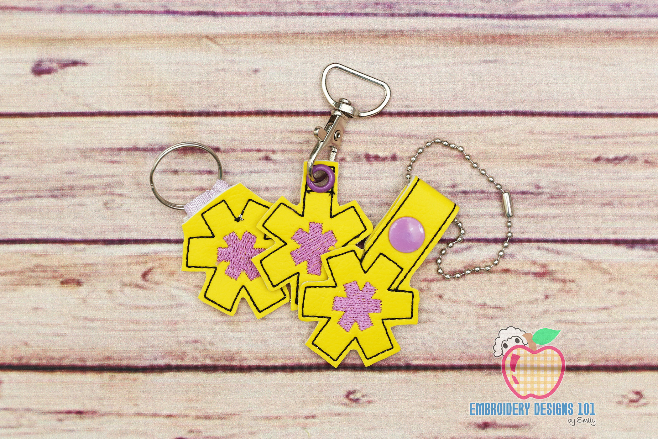 Medical Alert in the Hoop Keyfob