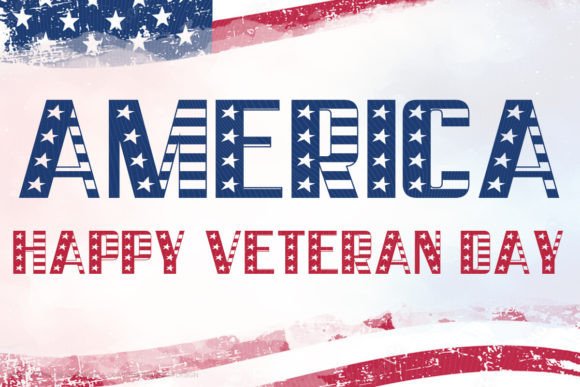 Patriotic Usa Font PNG with transparent background - Preview 2