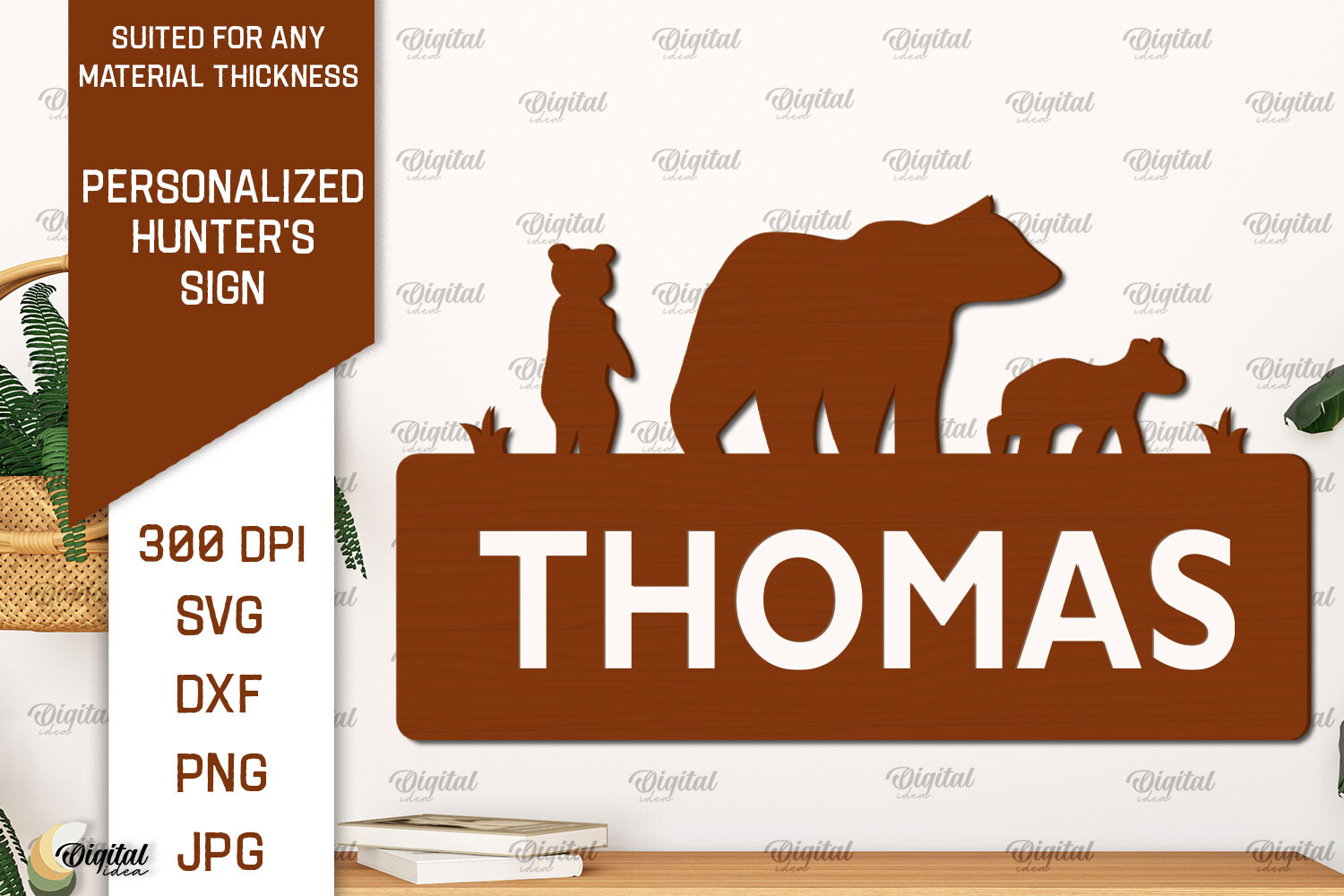 Personalized Hunter Sign Laser Cut · Creative Fabrica